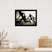 Stay Fit With Chiropractic Office Poster Customize ポスター (キッチン)