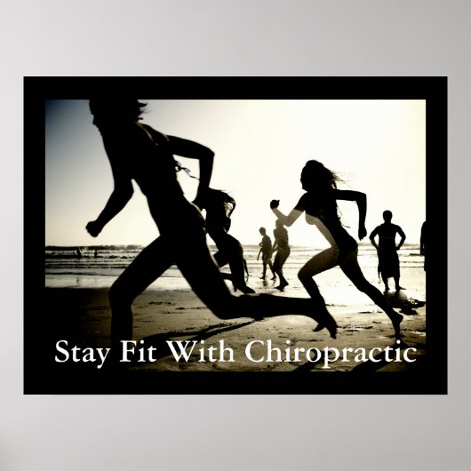 Stay Fit With Chiropractic Office Poster Customize ポスター (正面)