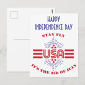 Stay fly it's the 4 of 7月はがき ポストカード (正面/裏面)