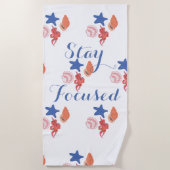 Stay Focus ビーチタオル (正面)