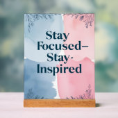 Stay Focused インスパイア Stay アクリルサイン (ニュートラル)