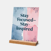 Stay Focused インスパイア Stay アクリルサイン (傾斜)