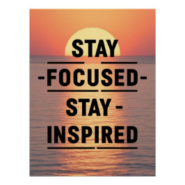 Stay Focused インスパイア Stay ポスター