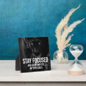 Stay Focused – ハッスル、トレーニング、成功 – Panther フォトプラーク (インサイチュ)
