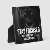 Stay Focused – ハッスル、トレーニング、成功 – Panther フォトプラーク (正面)
