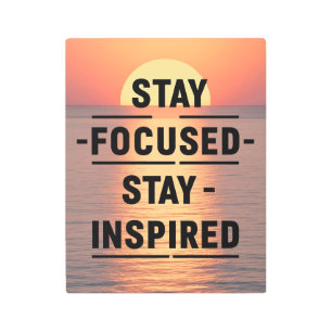 Stay Focused Stayオプシインスパイアョン2 メタルプリント