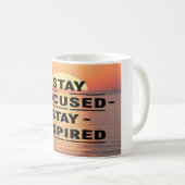Stay Focused Stay Inspired オプション2 コーヒーマグカップ (正面右)