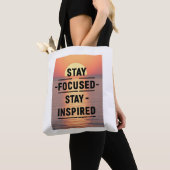 Stay Focused - Stay Inspired オプション2 トートバッグ (クローズアップ)