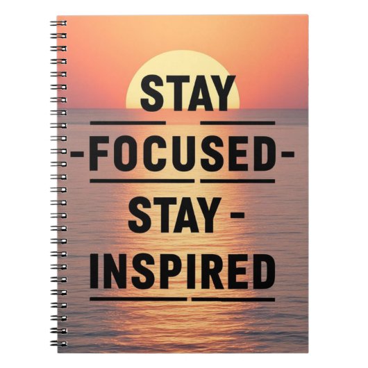 Stay Focused-Stay Inspired オプション2 ノートブック (正面)