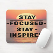 Stay Focused Stay Inspired オプション2 マウスパッド (マウス)