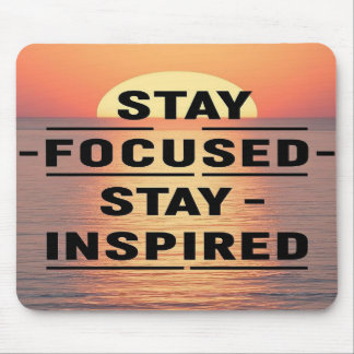 Stay Focused Stay Inspired オプション2 マウスパッド