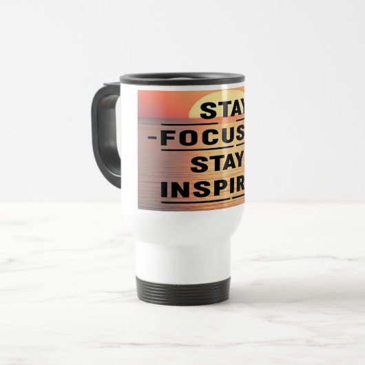 Stay Focused Stay Inspired 2 トラベルマグ (正面左)