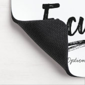 STAY FOCUSED Work Officeタイポグラフィ パーソナライズされた マウスパッド (コーナー)