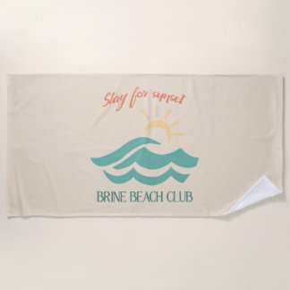 Stay For Sunset Brine Beach Club Towel ビーチタオル