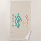 Stay For Sunset Brine Beach Club Towel ビーチタオル (正面)