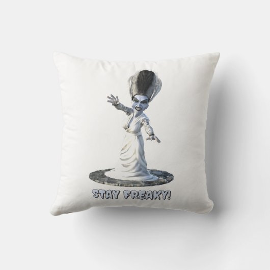 Stay Freaky! Bride of Frankenstein クッション (裏面)