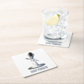 Stay Freaky! Bride of Frankenstein スクエアペーパーコースター (インサイチュ)