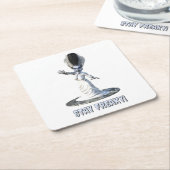 Stay Freaky! Bride of Frankenstein スクエアペーパーコースター (アングル)