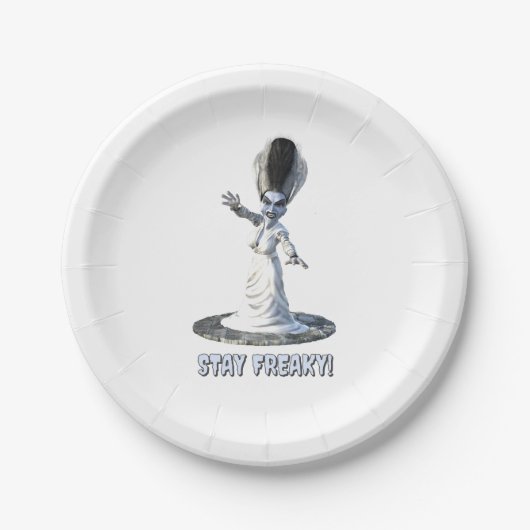 Stay Freaky! Bride of Frankenstein ペーパープレート (正面)
