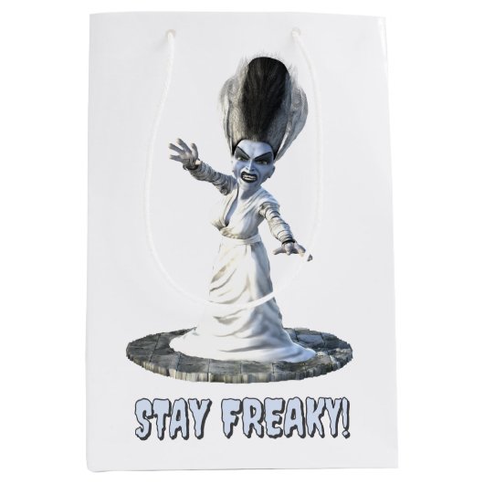 Stay Freaky! Bride of Frankenstein ミディアムペーパーバッグ (正面)