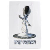 Stay Freaky! Bride of Frankenstein ミディアムペーパーバッグ (裏面)