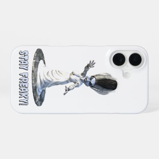 Stay Freaky! Bride of Frankenstein iPhone 16ケース (裏面横)