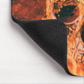 Stay Freaky. Flaming skull in space マウスパッド (コーナー)