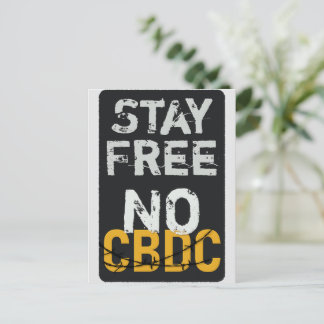 Stay Free - No CBDC ポストカード
