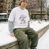 Stay Frosty Retro Snowflake Rubber Hose Cartoon Tシャツ