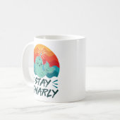 Stay Gnarly Cute Narwhal Narwhals Lover コーヒーマグカップ (正面左)