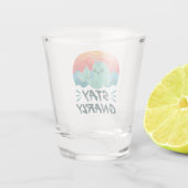 Stay Gnarly Cute Narwhal Narwhals Lover ショットグラス (裏面)