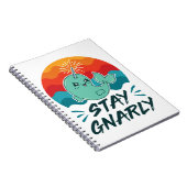 Stay Gnarly Cute Narwhal Narwhals Lover ノートブック (右側)