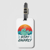 Stay Gnarly Cute Narwhal Narwhals Lover ラゲッジタグ (正面縦)
