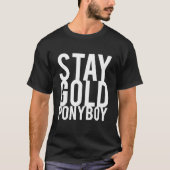 Stay Gold Ponyboy Essential  Tシャツ (正面)
