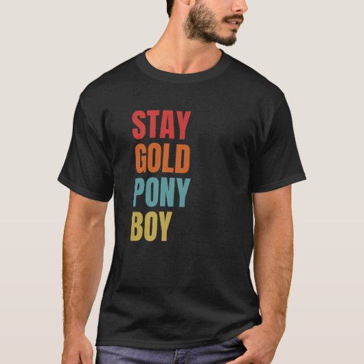 Stay Gold Ponyboy Premium  Tシャツ (正面)