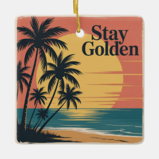 Stay Golden セラミックオーナメント