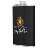 Stay Golden"フラスコお洒落-, スタイリッシュ & Uplifting フラスク (左)