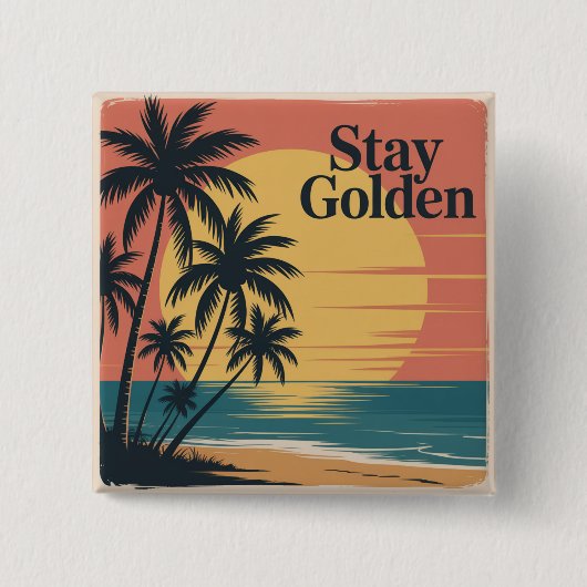 Stay Golden 缶バッジ (正面)