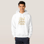 Stay Golden 2026 – Cozy Motivational Hoodie パーカ (正面フル)