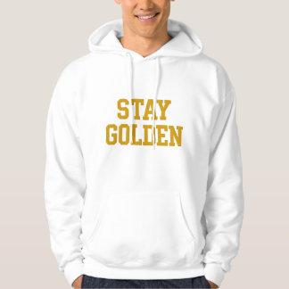 Stay Golden – Bold Typography Inspirational Quote  パーカ