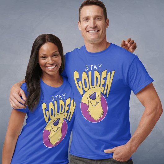 "Stay Golden" Golden Retriever Graphic Unisex Tシャツ
