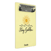 Stay Golden Mini Clipboard - Organized on the Go! ミニクリップボード (アングル)