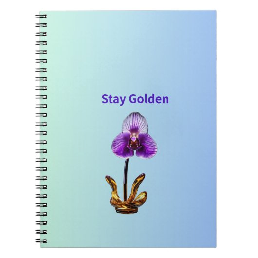 Stay Golden Orchid ノートブック (正面)