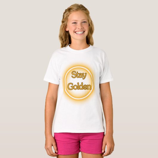 ✨ Stay Golden T-Shirt Tシャツ (正面フル)