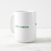 Stay green mug コーヒーマグカップ (正面左)