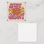 Stay Groovy スクエア名刺 (正面/裏面)
