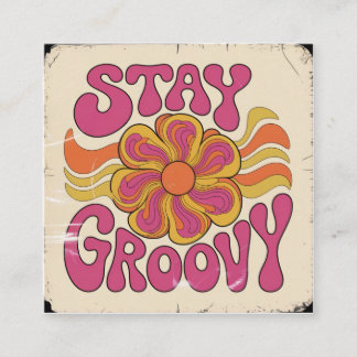 Stay Groovy スクエア名刺