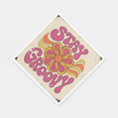 Stay Groovy スタンダードランチョンナプキン (角)