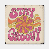 Stay Groovy マグネット (正面)