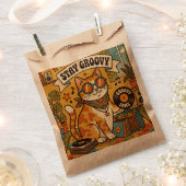 STAY GROOVY | 動物好き | ボヘミア フェイバーバッグ (クリップ留めされた状態)